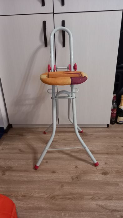 Scaun pliant rabatabil bar inalt solid