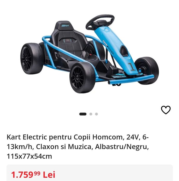 Kart electric baieti