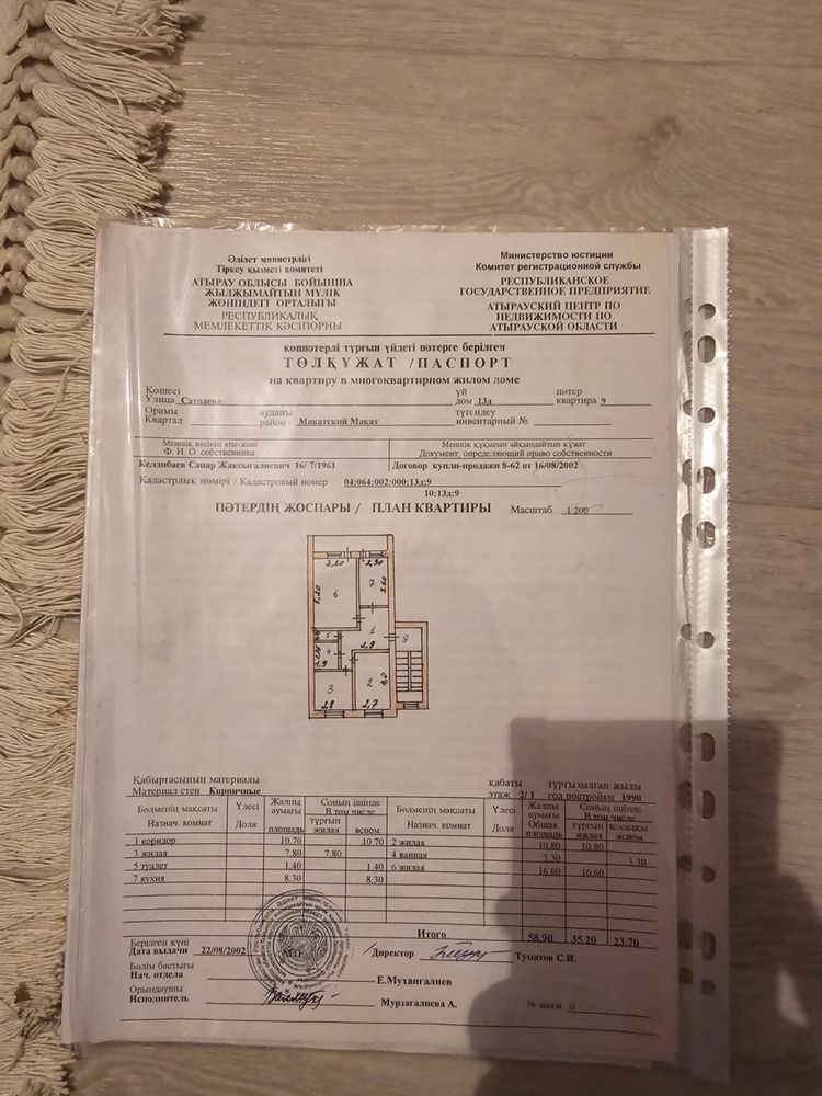 Срочно продам дом Макат Атырау