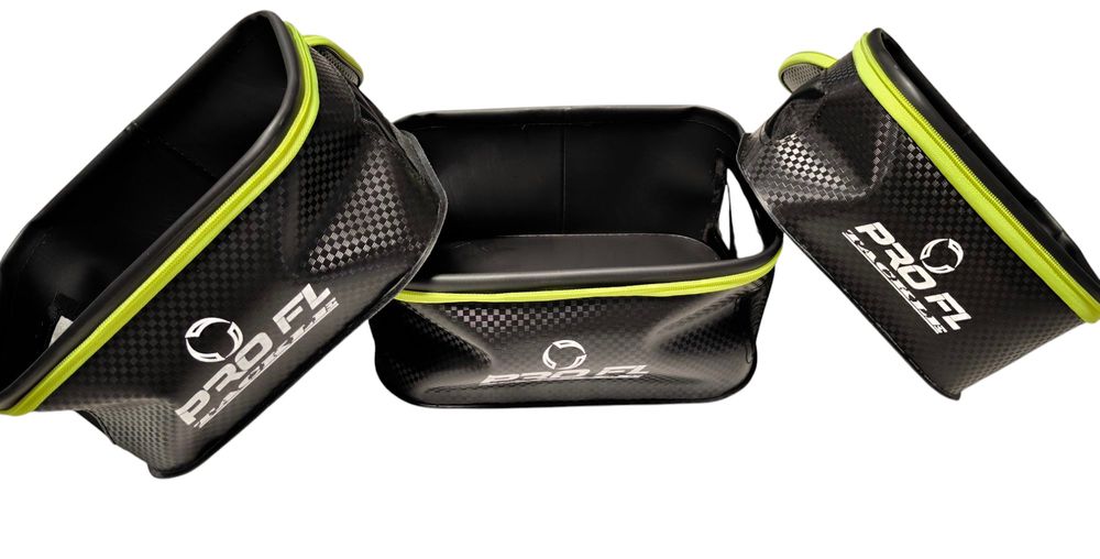 Set 3 cutii PRO FL cu capac feeder Eva