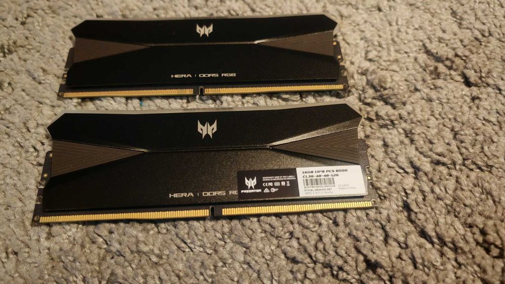 Рам памет Acer Predator Hera DDR5 RGB 32GB (16GBx2) 8000MHz CL36