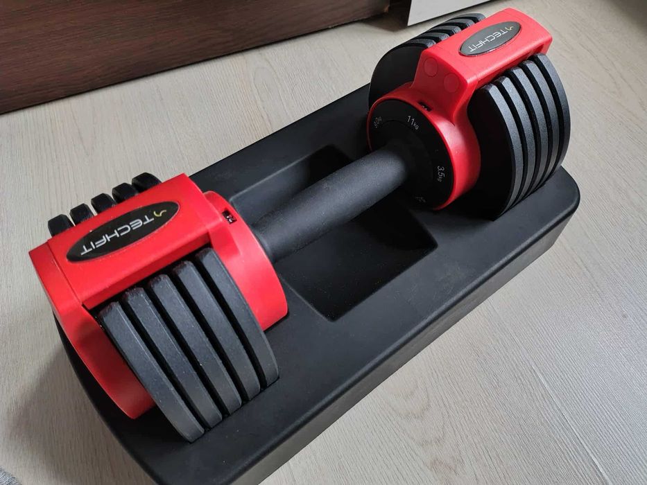 Gantera reglabila TECHFIT TC221101A, 11kg, negru