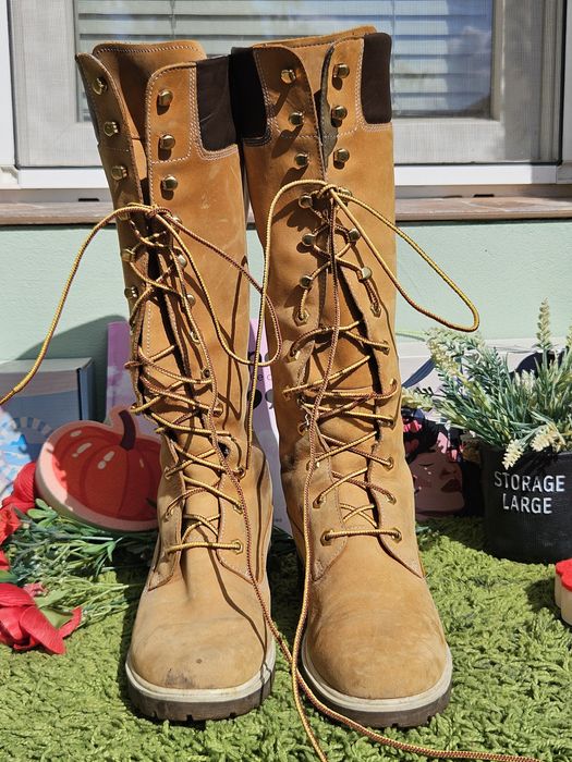 Timberland високи ботуши от кожа N39