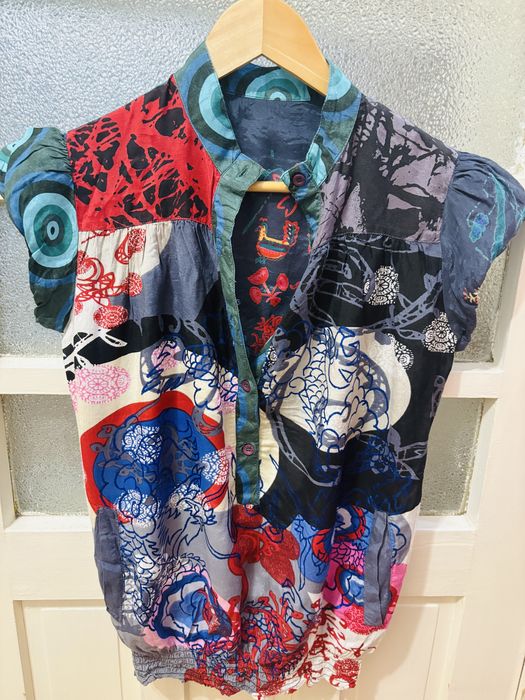 Риза Desigual къс ръкав