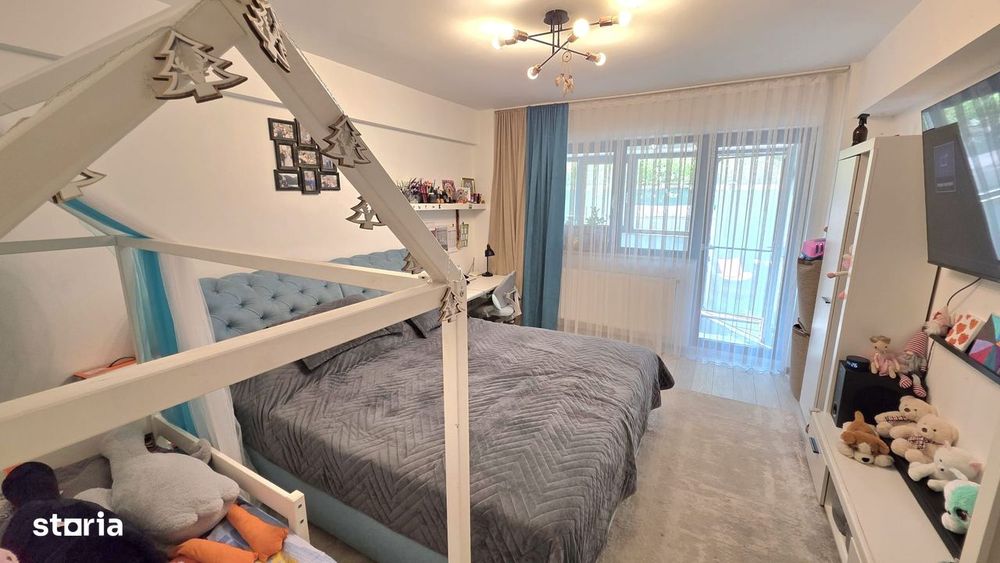 Apartament 2 camere decomandat cu GRADINA, utilat si mobilat complet