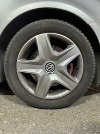 Jante 5x112 cu anvelope all season si capace VW