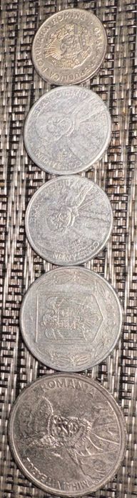 Monede de colectie 100 500 1000 lei si 15 bani