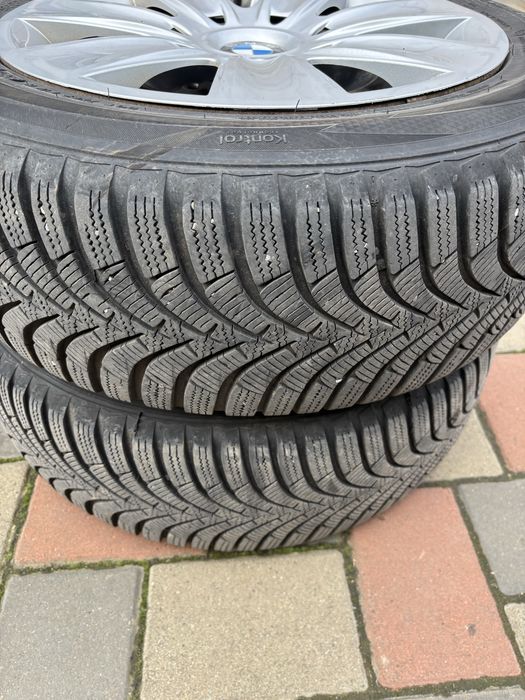 Cauciucuri hankook iarna 205 55 16 cu jante tabla bmw