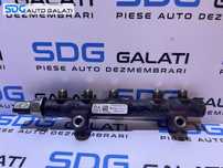 Rampa Presiune Injectoare cu Senzor Regulator Peugeot 207 1.6 HDI 2006 - 2015 Cod 9685297580 9670076780[S0286]
