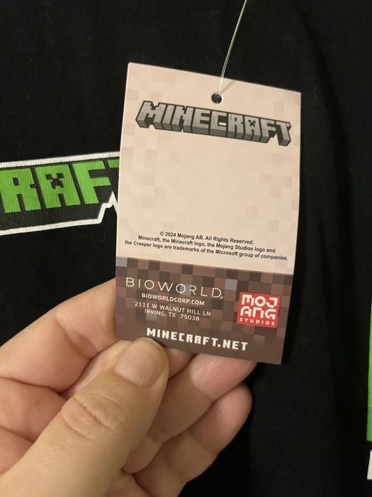 Оригинална Minecraft детска блуза – НОВА с етикет! 158-164 см