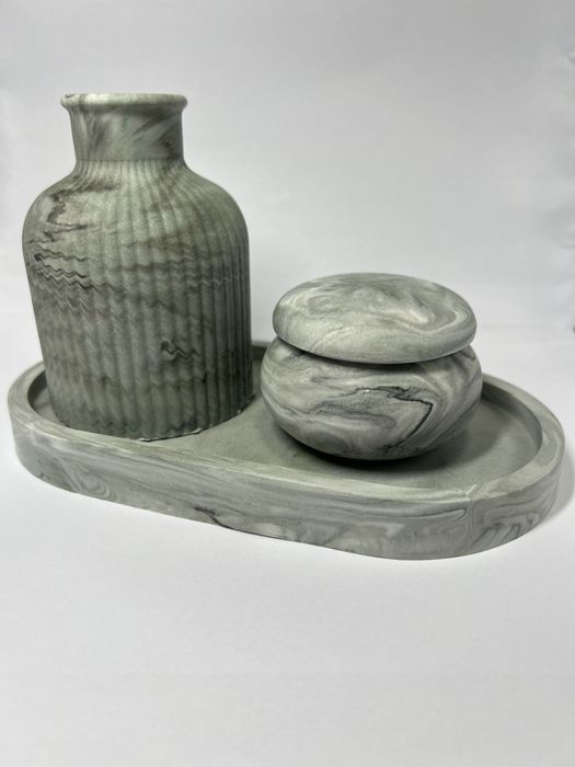Set ceramică lumânare parfumată Handmade