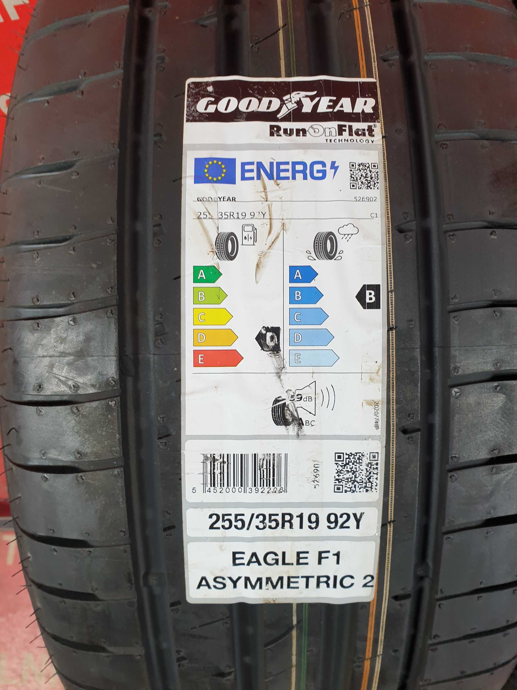 Anvelope de VARA - 255/35/19 - GoodYear - NOI - DOT 2021 - RFT !