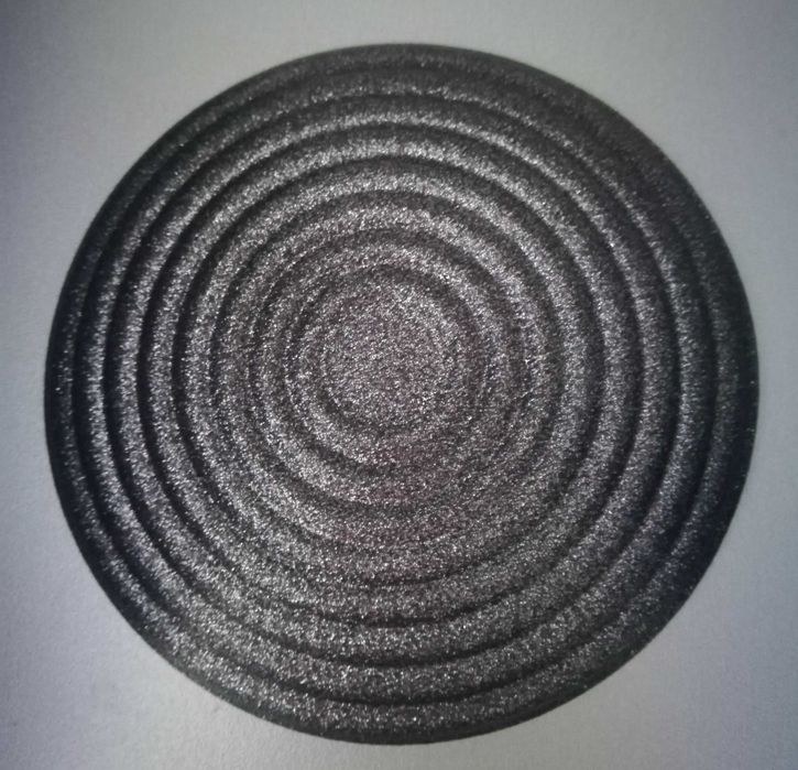 Сребърно плато с малка чинийка