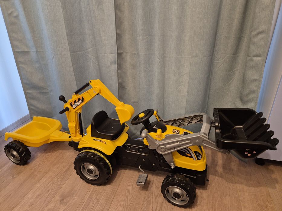 Vand tractor pentru copii cu remorca si cupa
