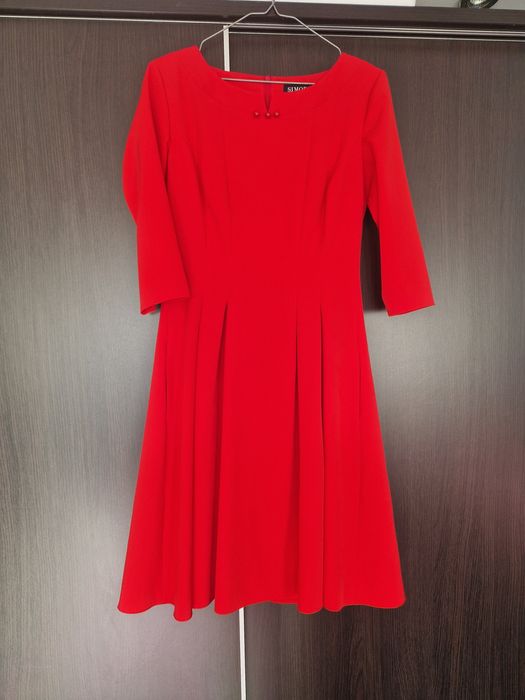 Rochie rosie eleganta