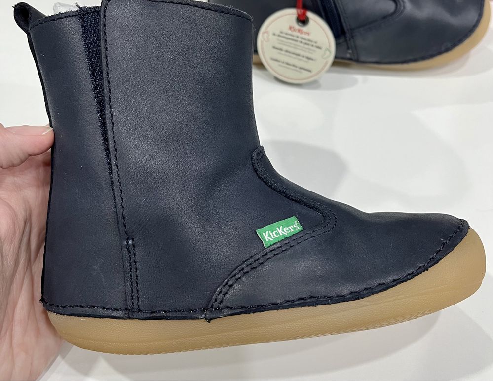 Cizme Kickers Socool Cho Marine, piele naturala