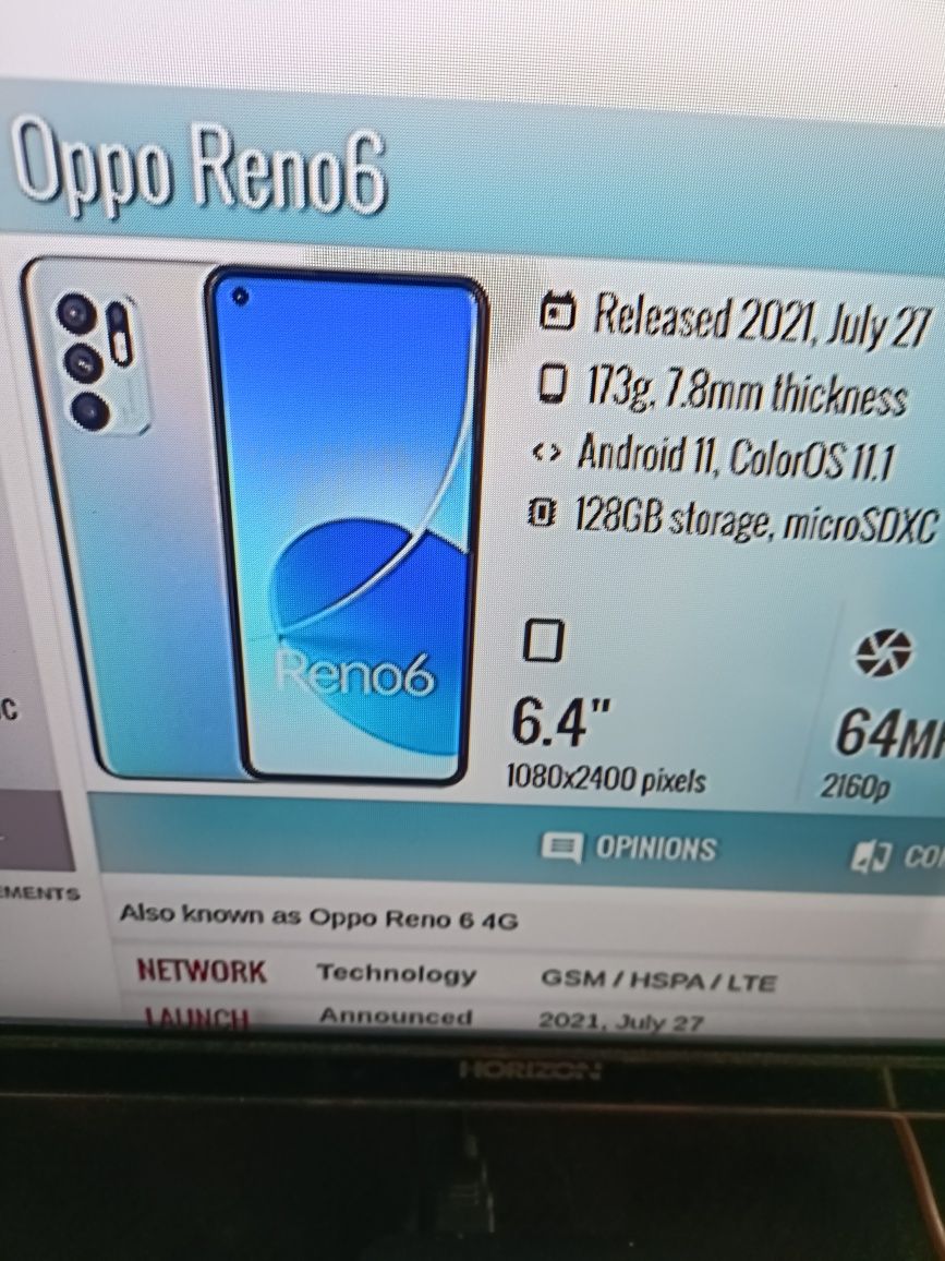 Oppo reno 6 5g de vinzare