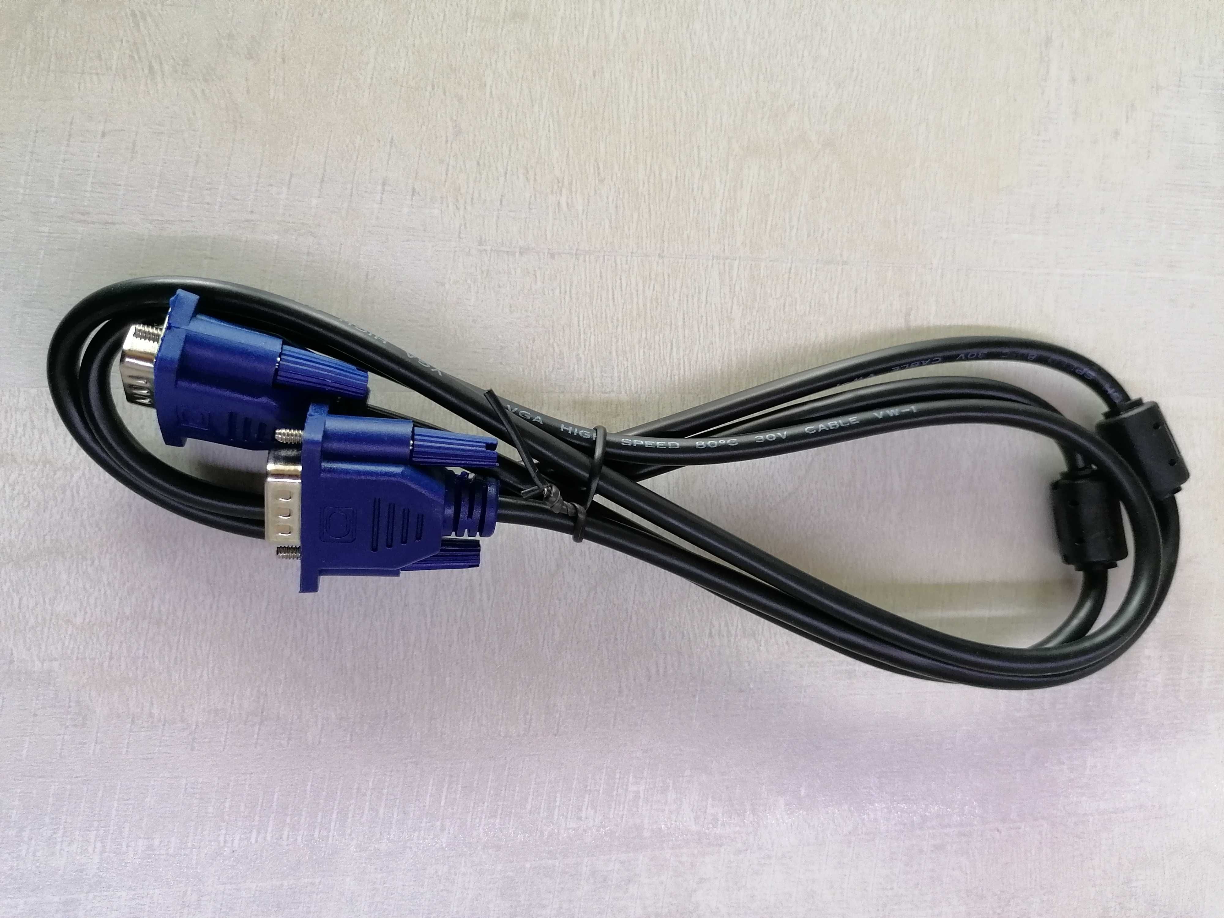 Качествен VGA към VGA кабел за монитор / телевизор / проектор - НОВ
