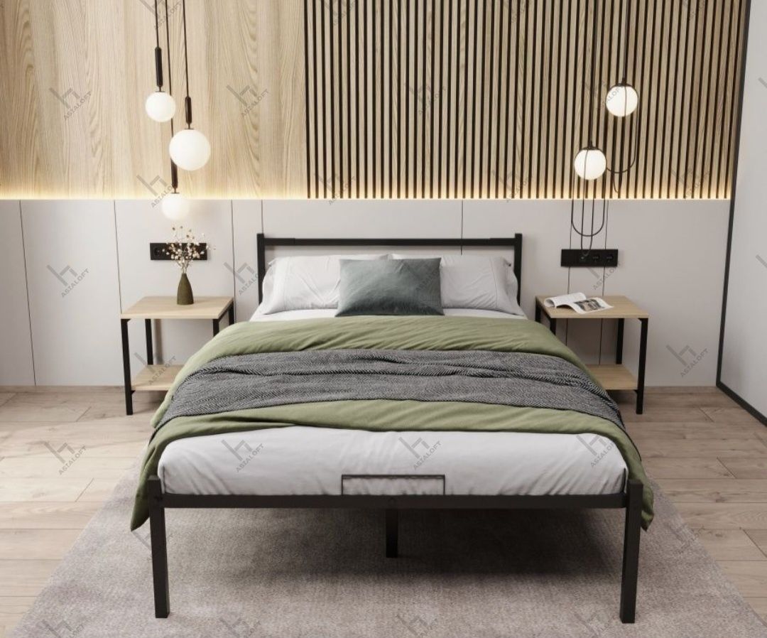 Металлическая Кровать Односпальная кровать, Темир Кровать, LOFT Style,