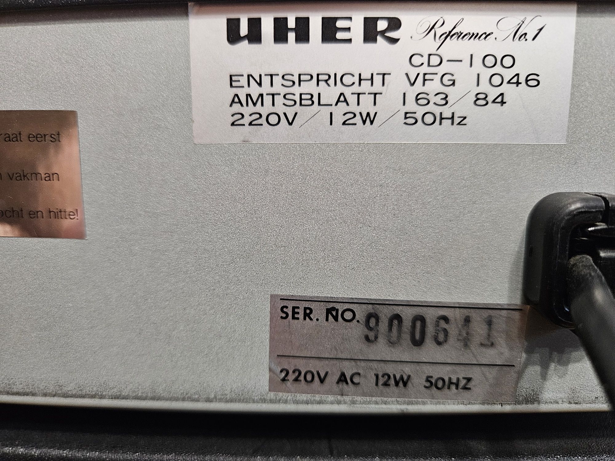 Uher Reference No 1 LA-350  CD-100