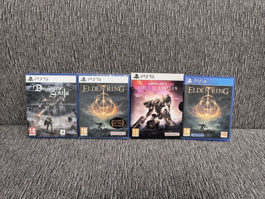 Elden Ring , Demons Souls , Armored Core 6 PS5 PS4