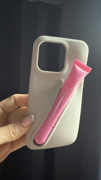 Rhode розов гланц+ кейс за  iphone 16 Pro