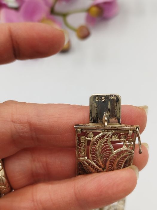 Антикварна сребърна гривна филигран 
УНИКАТ