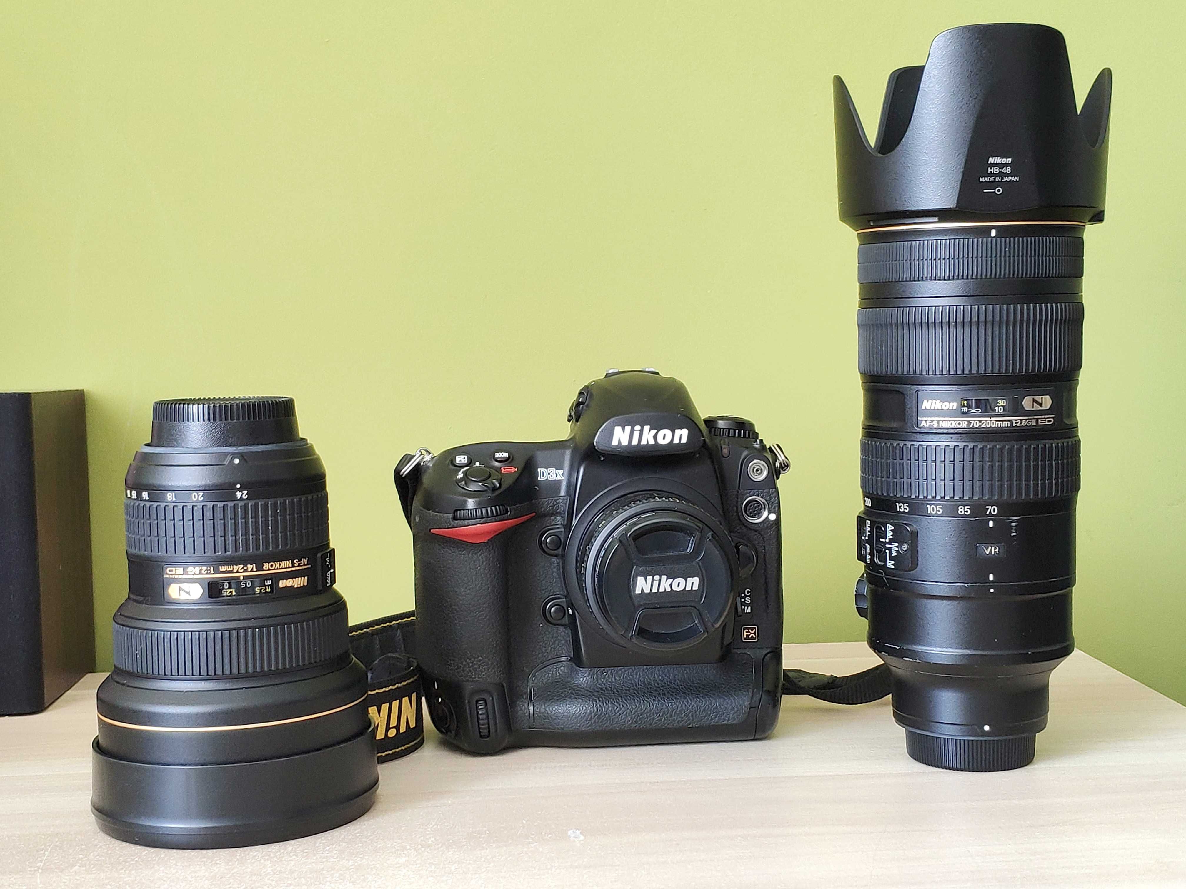 Nikon D3X trusa foto DSLR cu obiective profesionale