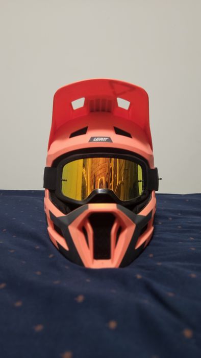 Casca Full Face Leatt Gravity 1.0 + Ochelari Fox Main Stray