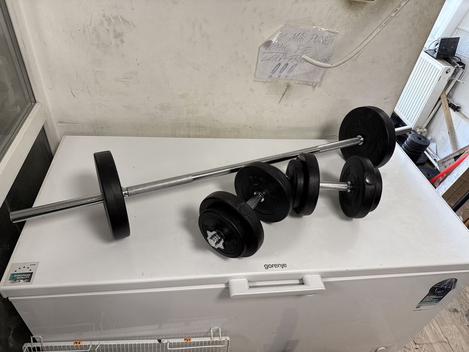 Pachet sala gantere si haltera germany total 30 kg. Pret promo 350 lei