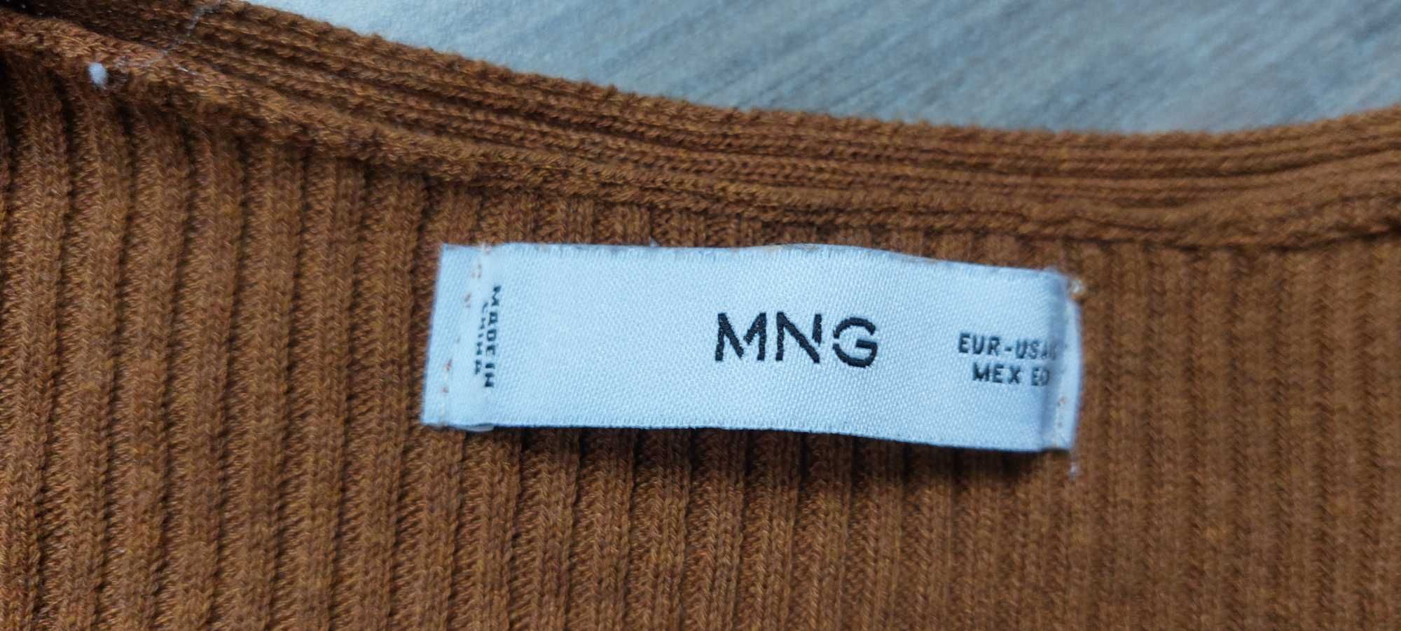 MANGO дълга плетена рокля тип Hug Me с 3/4 дължина (отлично състояние)