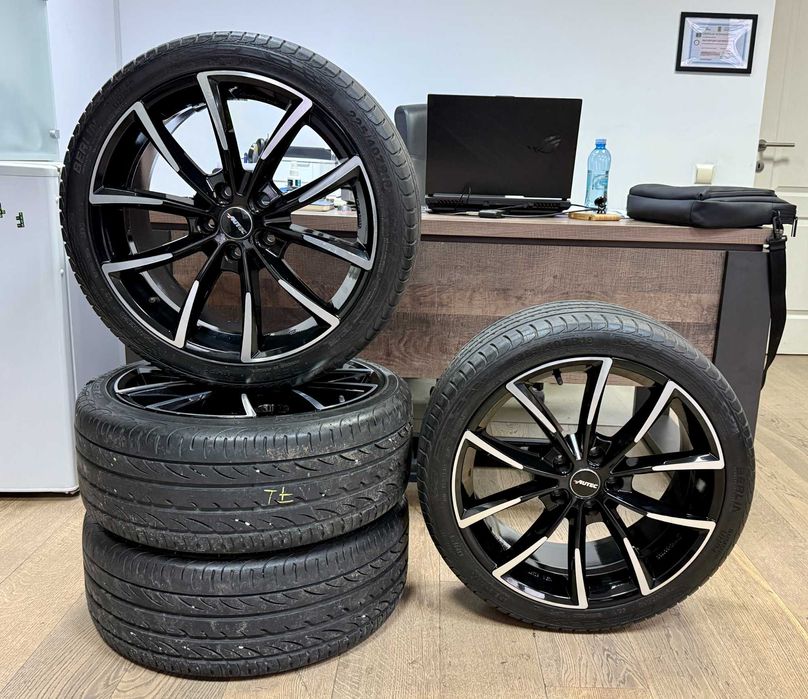 Set Jante Bi Color cu anvelope 225/40/18 VW Golf Skoda Passat