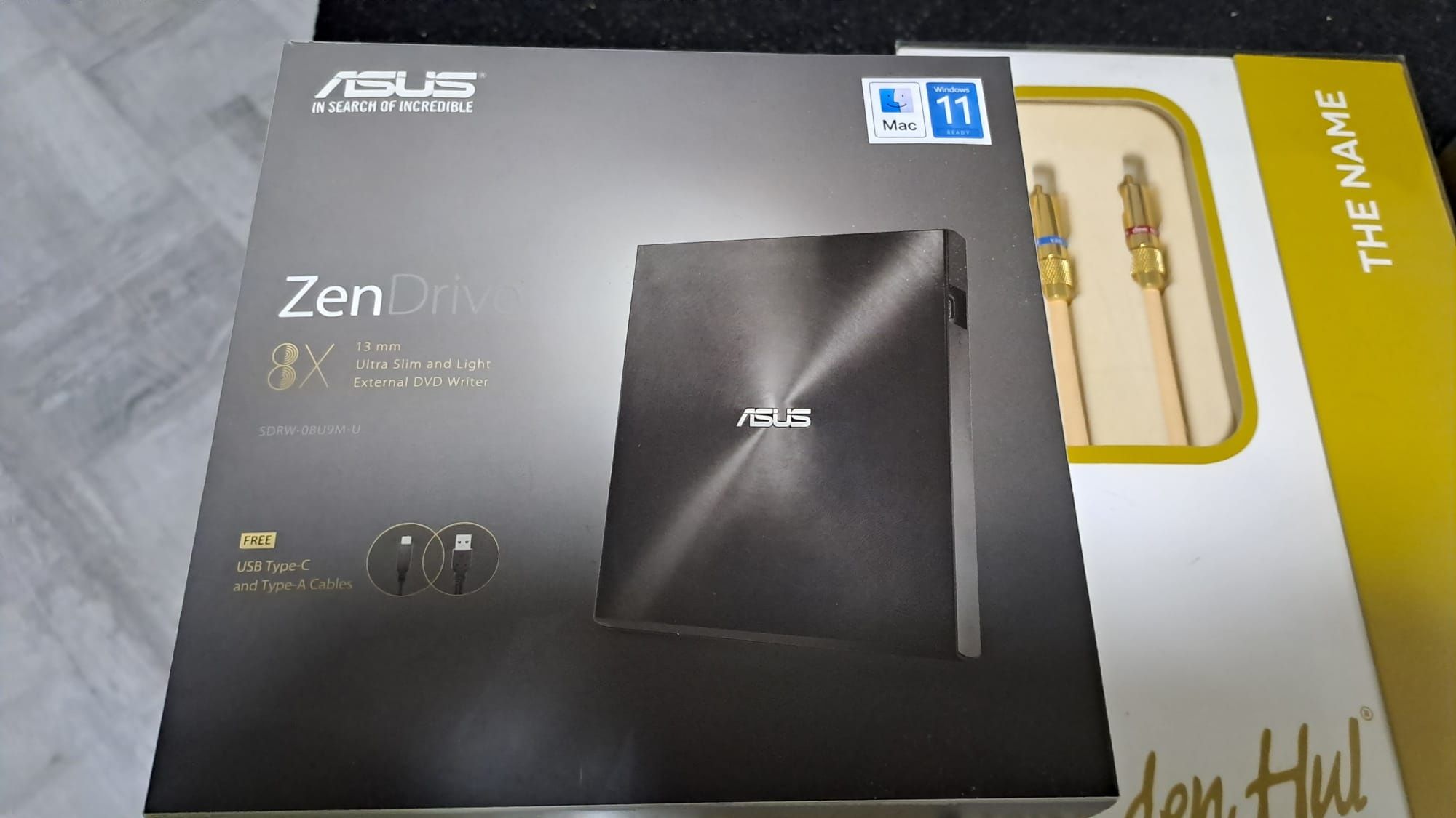 DVD-RW extern ASUS ZenDrive U9M SDRW-08U9M-U, USB 2.0, negru