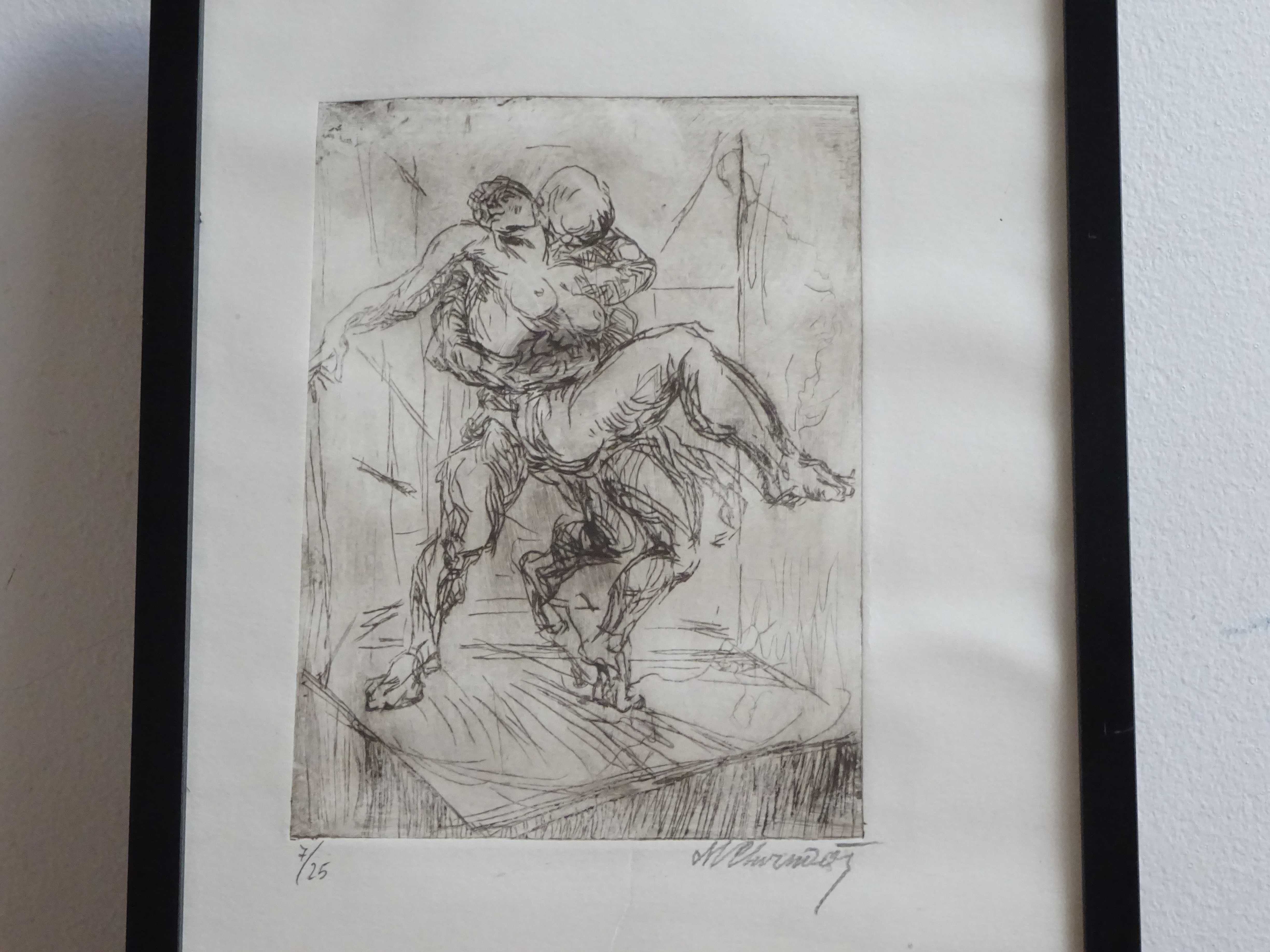 Gravura veche, Marcel Chirnoaga, ’Vis’, deosebita