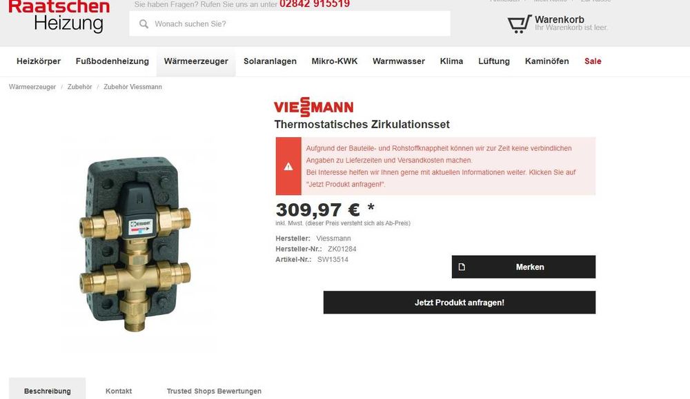 Set termostatic circulatie apa calda panouri solare