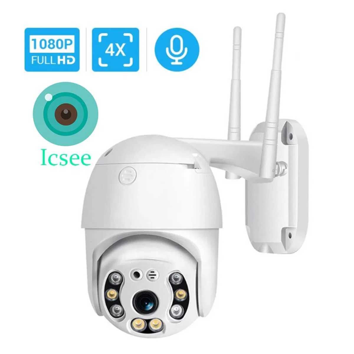 Куполна WiFi камера с ICSEE - ВОДОУСТОЙЧИВА IP CAMERA 350°