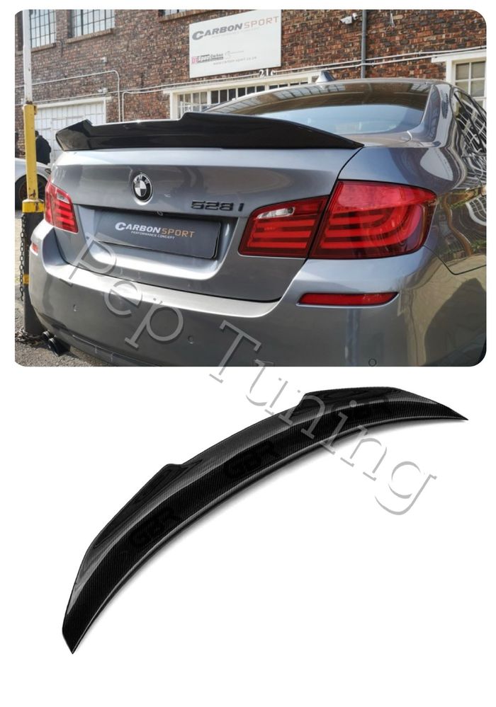 PSM лип спойлер за багажник BMW F10 боядисан черен гланц lip spoiler