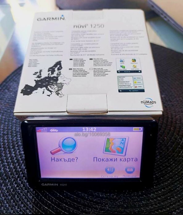 Ново!!! 4.3 инча GPS навигация Garmin Nuvi 1390 + Bluetooth с доживотн