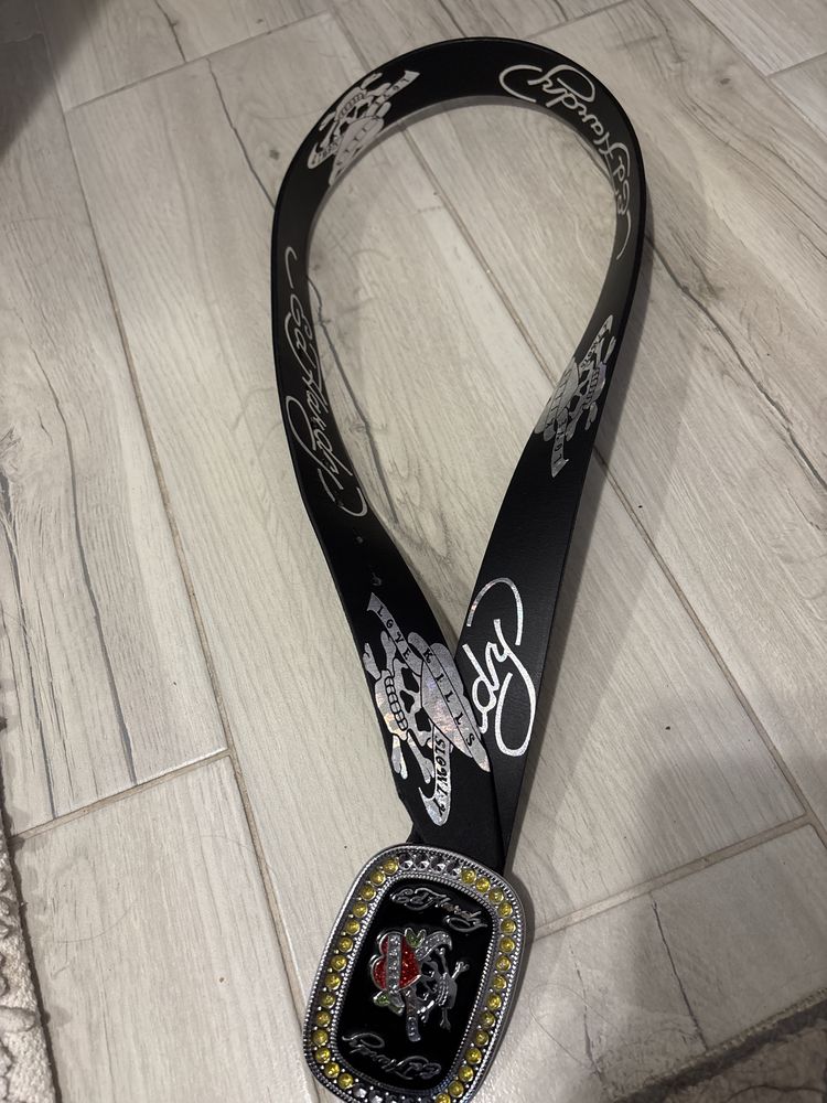 Ed hardy кожен колан