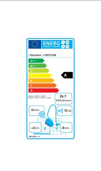Sigilat - Aspirator fara sac Electrolux ESPC71DB, 650W, 1.4 L, Silent