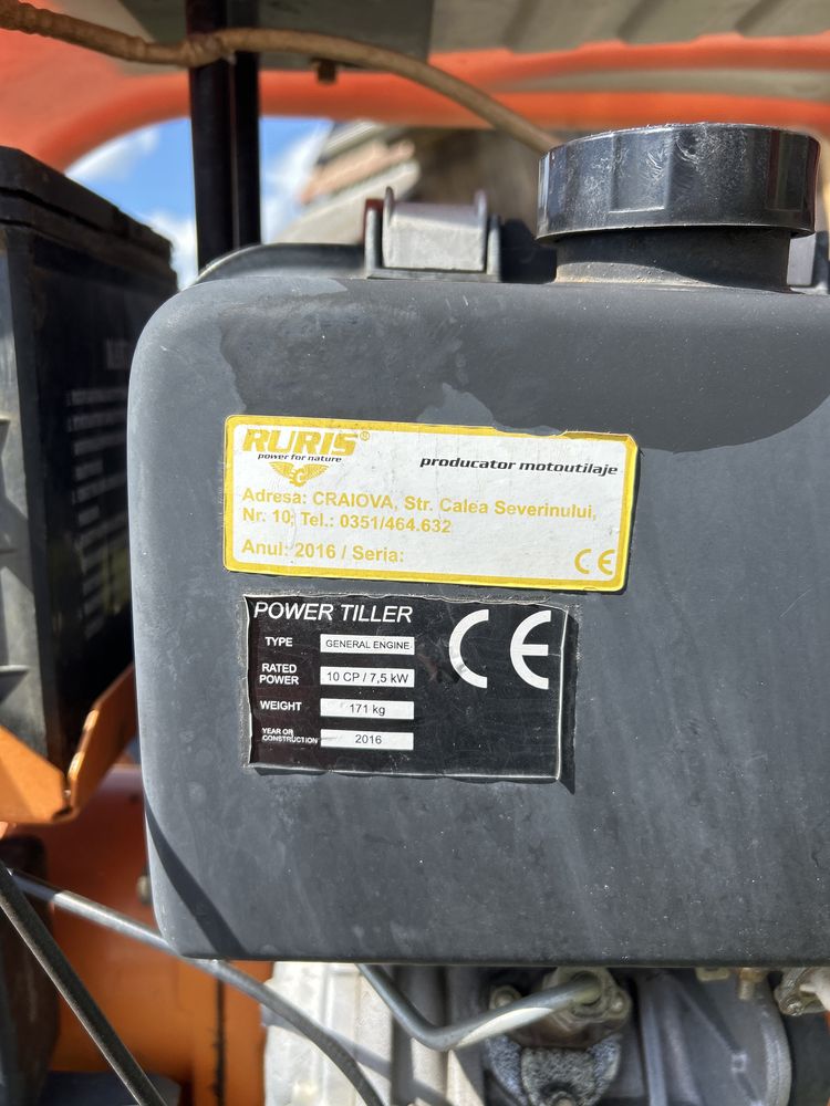 Motocultor Ruris 1001KSD+roti
