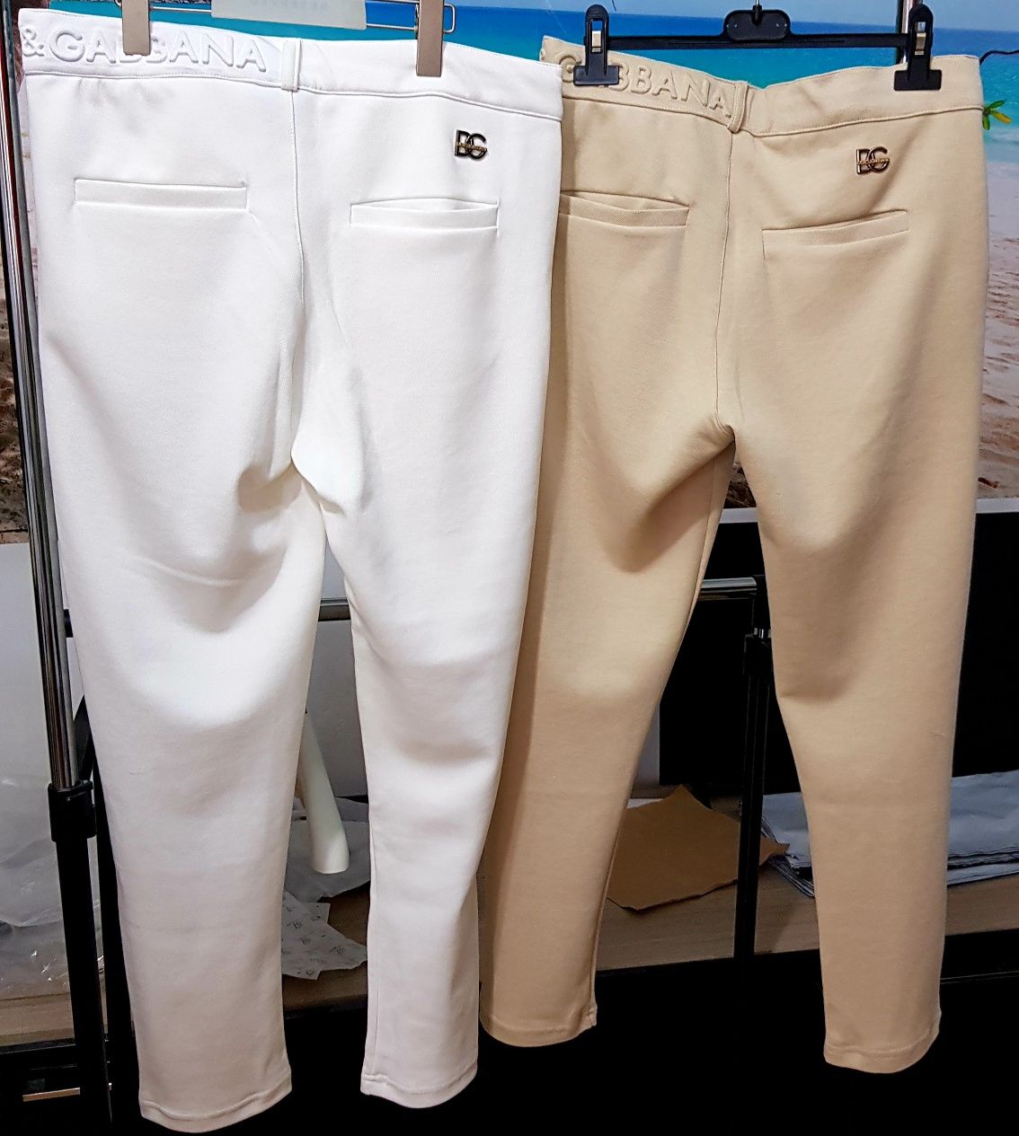 Pantaloni conici bumbac sport/casual Prada (nu DG,H3rmes)