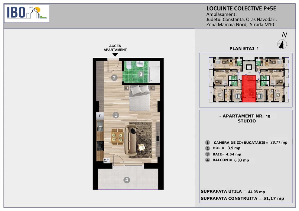 Apartament Tip Studio - Mamaia Nord / Sat - Rate pe 5 ani
