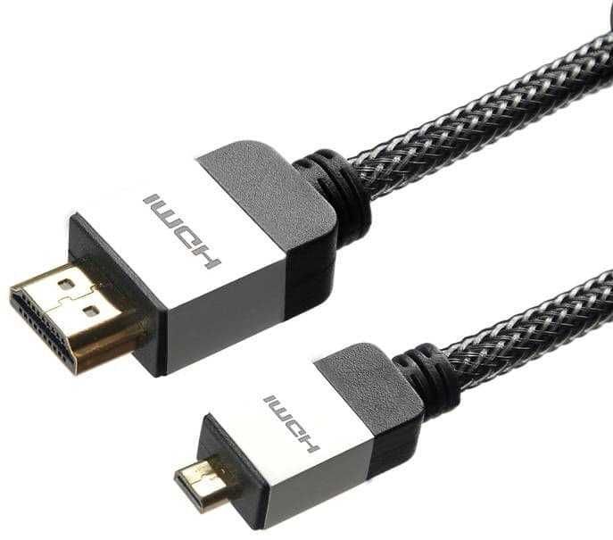Cablu micro HDMI Original Official Raspberry Pi 2m / Braided Cable 3m
