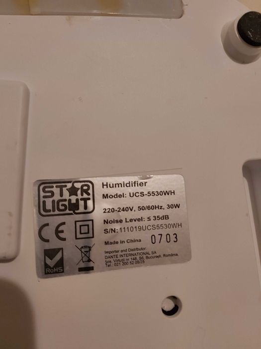 Umidificator StarLight UCS-5530WH defect