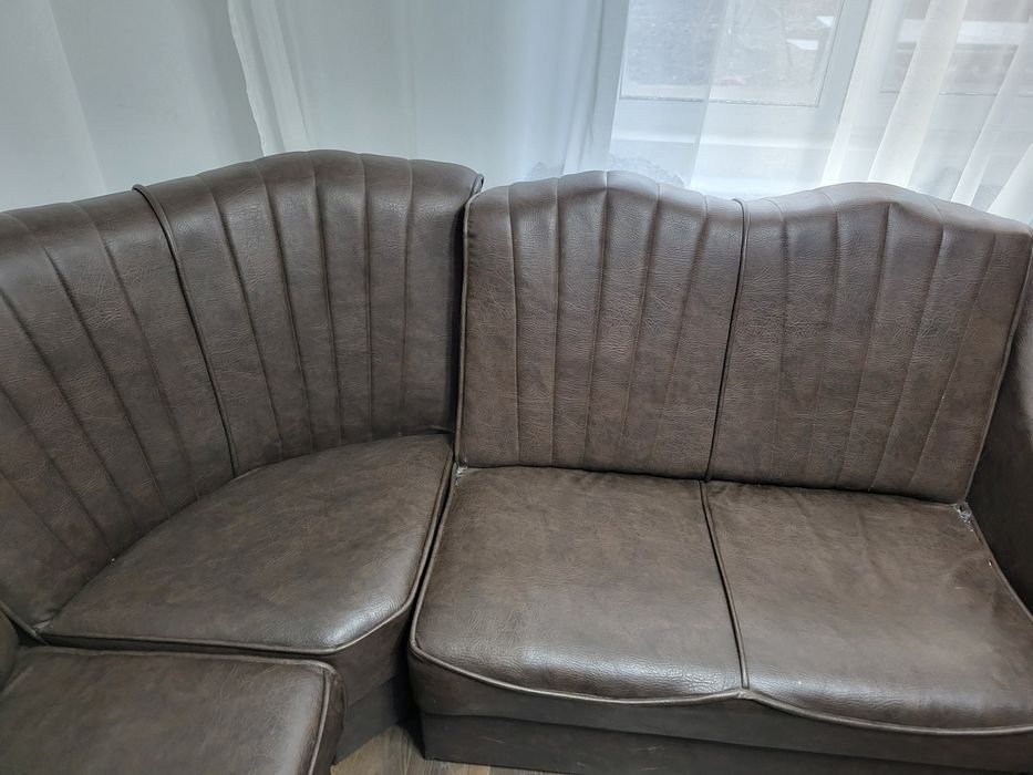 Schimb coltar piele extensibil cu lada depozitare