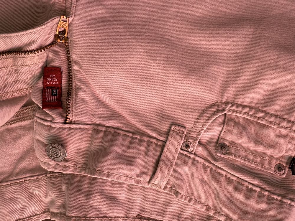 Естествена кожа панталон къс летен панталон Polo Ralph Lauren Snob