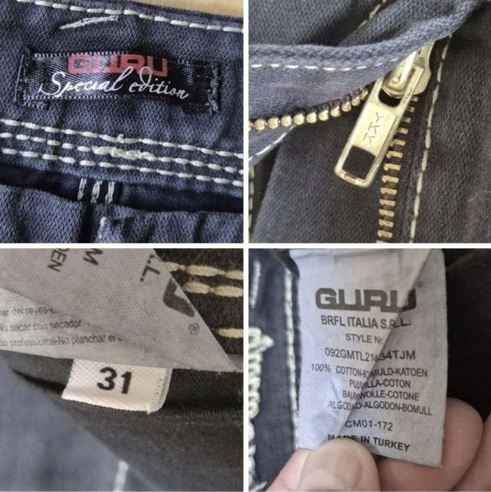 Blugi bărbătești Guru Special Edition - Design Distinctiv - Mărimea 33