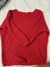 Червена дамска блуза с дълъг ръкав