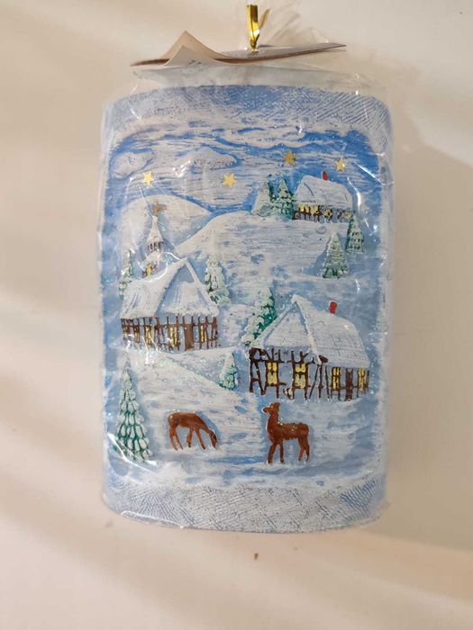 Свеча новогодняя со светодиодом